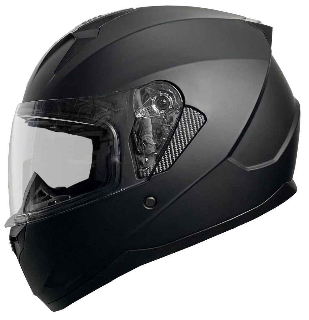 RALLOX Helmets Motorradhelm Integralhelm Helm M67 matt schwarz Rollerhelm S M L XL