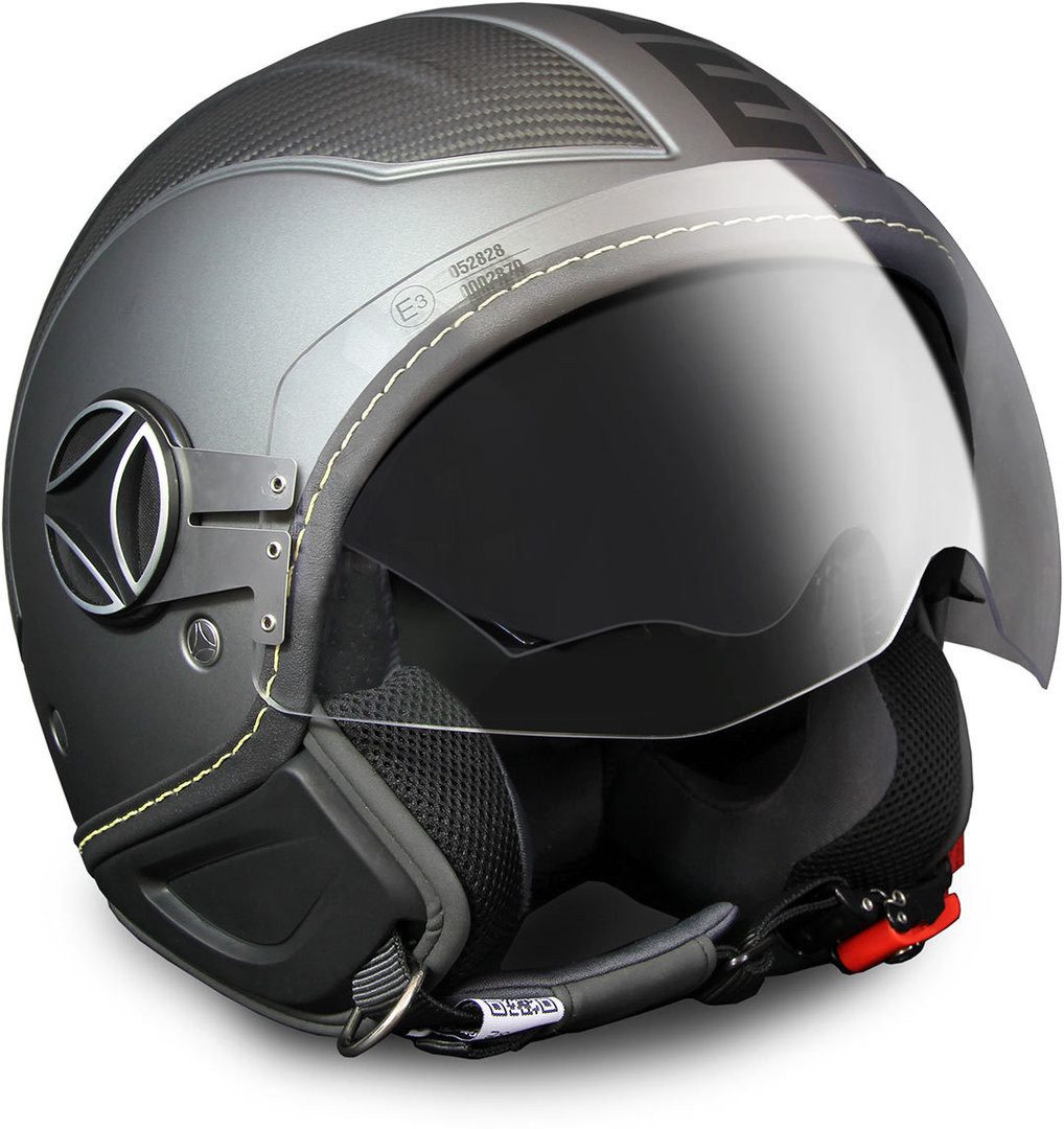 Momo Motorradhelm Avio Pro Anthrazit Carbon / Schwarz Jethelm