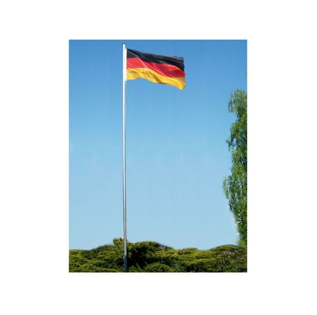 GartenHero Fahnenmast 6m Fahnenmast mit Flagge Seilzug Bodenhülse Flaggenmast Fahnenstange