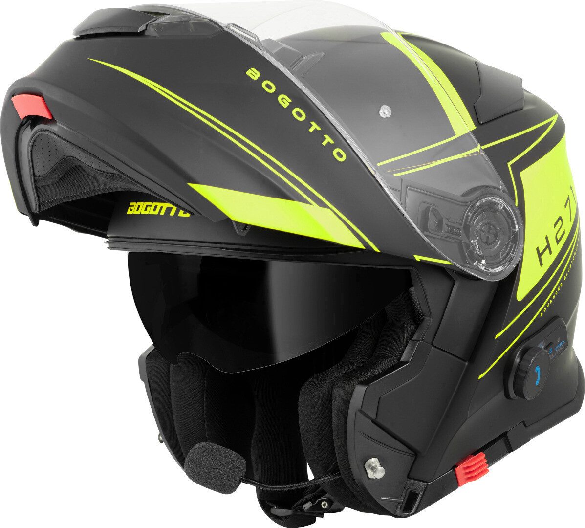 Bogotto Motorradhelm H271 Taog Bluetooth Klapphelm