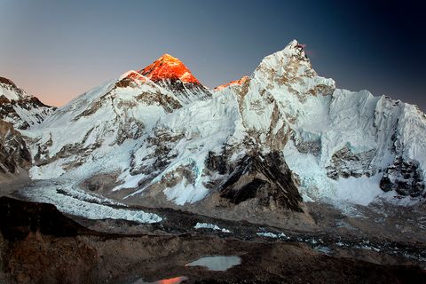 Mount Everest und Nuptse