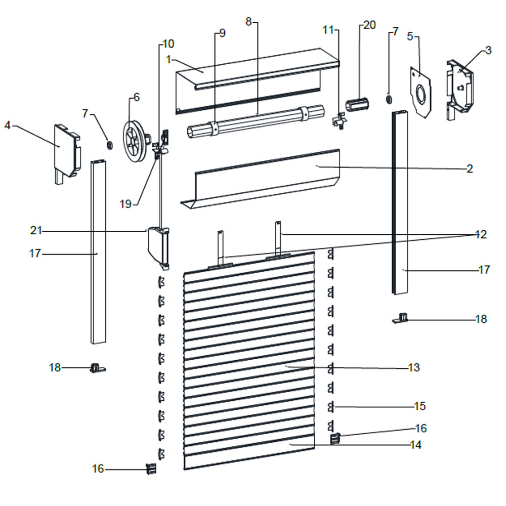 Aufbaurollladen  Aluminium Aufstellung