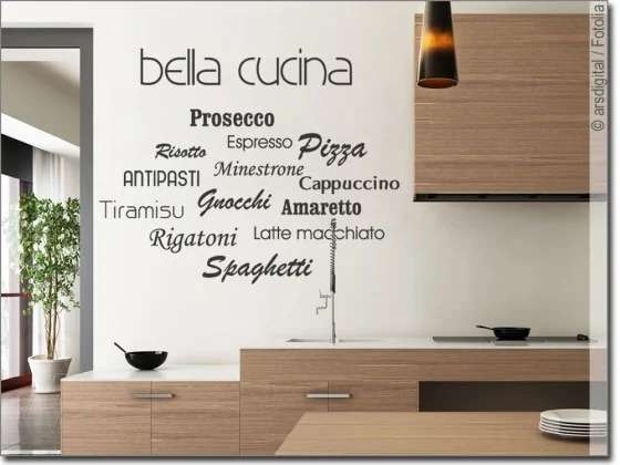 Wandtattoo bella cucina