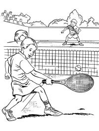 Tennis spielen