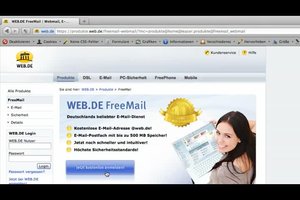 Eigene Email-Adresse bei WEB.DE einrichten