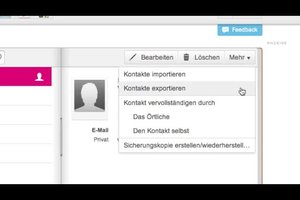 T-Online: Adressbuch exportieren - so geht's