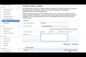 Bei GMX einen Verteiler einrichten - so klappt's