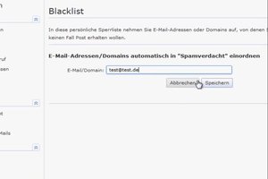 Bei GMX eine Blacklist einrichten - so klappt's