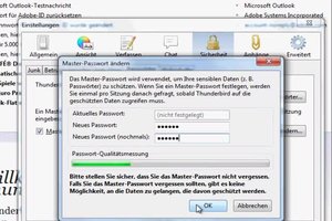 Bei Thunderbird Passwortschutz einrichten - so geht es