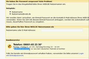 Bei Web.de Passwort vergessen - was tun?