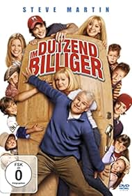 Steve Martin, Bonnie Hunt, Piper Perabo, Hilary Duff, Kevin G. Schmidt, Jacob Smith, Tom Welling, Liliana Mumy, Brent Kinsman, Shane Kinsman, Alyson Stoner, Morgan York, Blake Woodruff, and Forrest Landis in Im Dutzend billiger (2003)