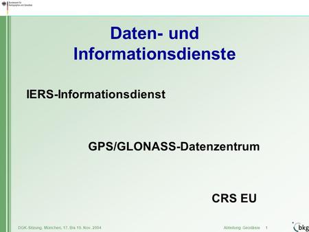 Daten- und Informationsdienste