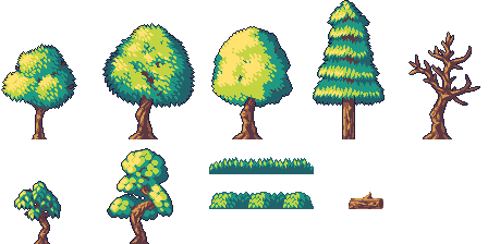 Pixel Art Trees Png Images