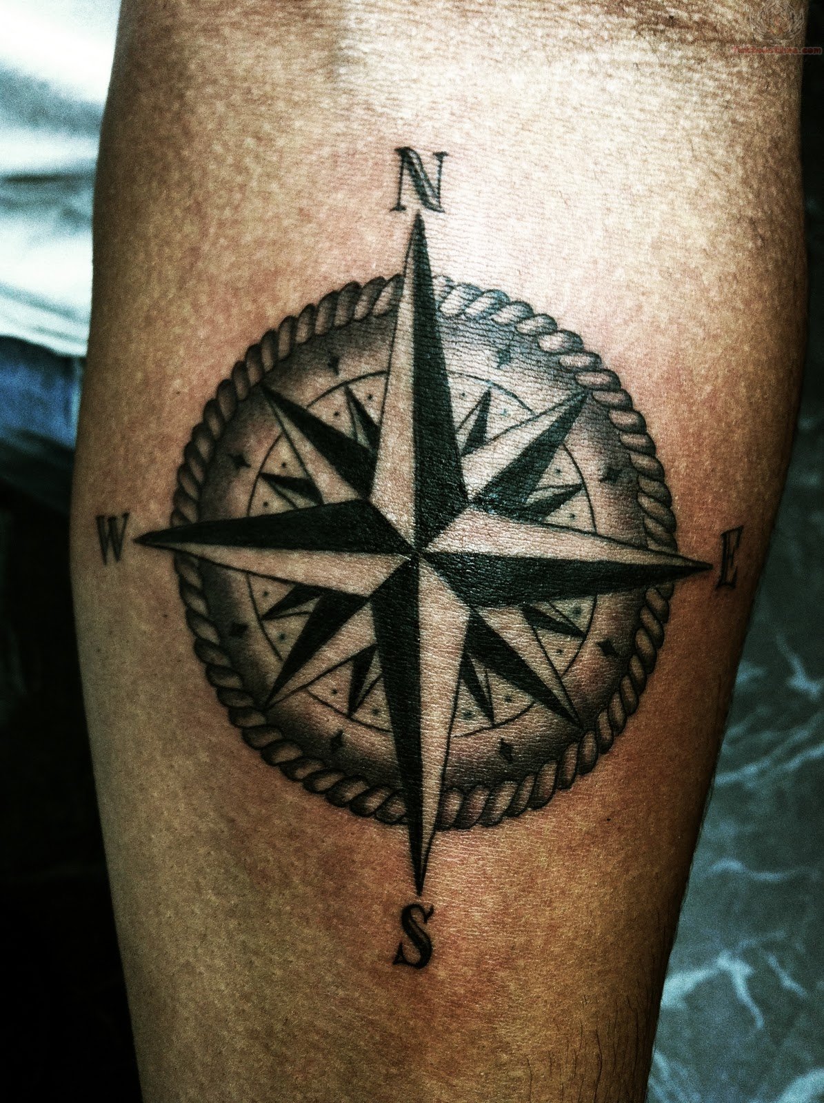 Compass And Rose Tattoo Design Top Compass Tattoo Ideas | My XXX Hot Girl