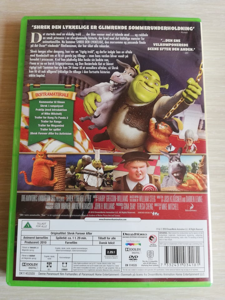 SHREK 4, DVD, familiefilm