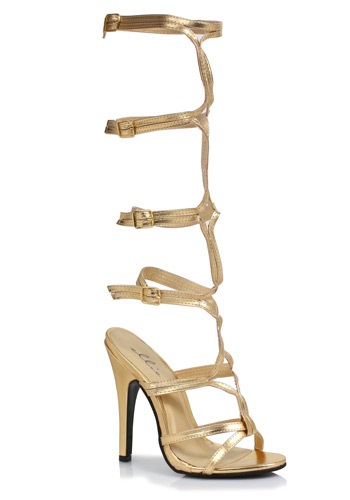 Womens Gold Goddess Heels	