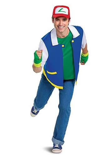 Pokemon Adult Unisex Classic Ash Ketchum Costume