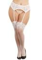 Women's Plus White Lace Garter Belt UPD