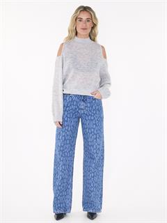 JEANS NUIT LEOPARD WIDE LEG