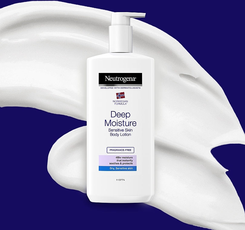 Deep Moisturizing Body Milk for Sensitive Skin Neutrogena Deep Moisture Body Lotion