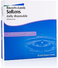 Daglenzen, radius 8.6 mm, 90 stuks Bausch & Lomb SofLens Daily Disposable