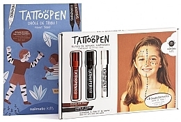 Make-up Set, zwart, wit, bruin Nailmatic Funny Tribe (pen/3x11g + boek/1 stuks)