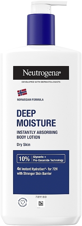 Diep hydraterende lichaamsmelk voor droge huid - Neutrogena Deep Moisture Body Lotion