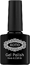 Topcoat voor gellak zonder plaklaag Koto Black Snow No Wipe Top Coat