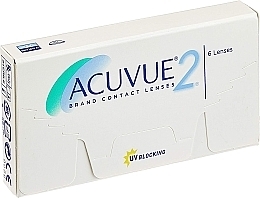 Contact Lenses, Curvature Radius 8.7 mm, 6 pcs. Acuvue 2 Brand Contact Lenses Johnson & Johnson