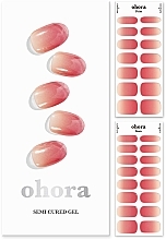 Gel Nail Sticker Set Ohora Semicured Gel Nail