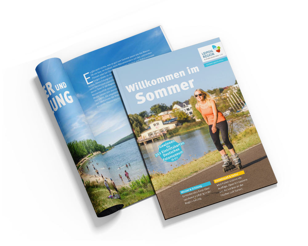 Mock-Up des Gästemagazins Sommer