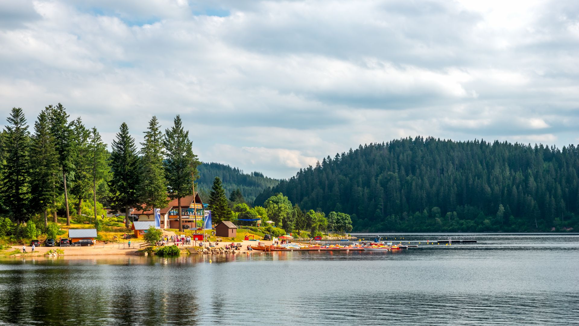 Schwarzwald: Badestrand am Schluchsee