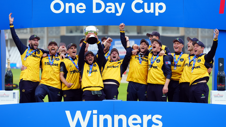 Glamorgan, winners of the 2024 One-Day Cup