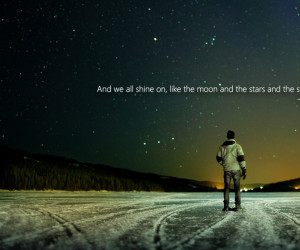 ice outer space lights stars quotes john lennon beetles 1920x1080 ...