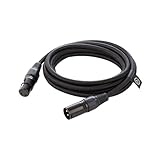 Elgato Cable XLR – Cable de micrófono apantallado para grabación en estudio y producción en directo, clavijas chapadas en oro, de macho a hembra, para micro y línea analógica balanceada, 10 pies/3 m