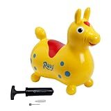 Rody Hüpfpferd + inkl. Pumpe von ATC, Sprungpferd Cavallo Ledraplastic Gymnic (gelb)