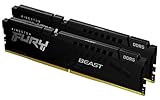 Kingston FURY Beast Negro DDR5 32GB (2x16GB) 5200MT/s CL40 DIMM Memoria gamer para Ordenadores de sobremesa Kit de 2 - KF552C40BBK2-32