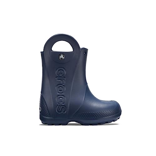 Crocs Handle It Rain Boot K, Unisex-Kinder Gummistiefel, Blau (Navy 410b), 23/24 EU