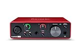 Interfaz de audio USB Scarlett Solo 3.ª gen. de Focusrite para guitarristas, cantantes y productores, con todo el software necesario para grabar y componer y un sonido de estudio