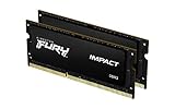 Kingston FURY Impact 16GB (2x8GB) 1866MHz DDR3 CL11 Memoria Portátil Kit de 2 KF318LS11IBK2/16