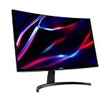 Acer Nitro ED273P Gaming Monitor 27 Zoll (69 cm Bildschirm) Full HD, 165Hz, 1ms (VRB), HDMI 2.0, HDMI 1.4, DP 1.2, Curved, FreeSync Premium, UM.HE3EE.P14, schwarz