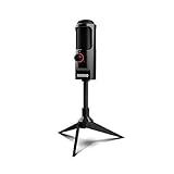 Microfono Gaming Ozone REC X50 - Microfono Streaming - Condensador Electrodo, Sonido Omni-Bidireccional, Iluminación LED, Soporte Estable, USB, Negro