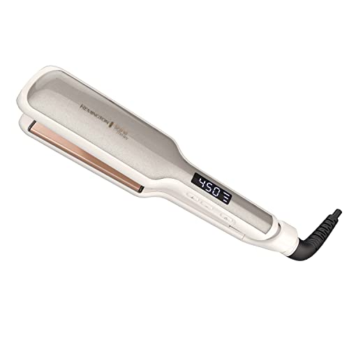 Plancha alisadora Remington Shine Therapy de 2 pulgadas, plancha para cabello con infusión de aceite de argán y queratina, plancha de cerámica profesional para reducir el encrespamiento, tener un cabello más brillante y suave, herramientas para peinar el cabello