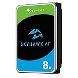 Seagate Skyhawk AI ST8000VE001 - Disco Duro Interno de vigilancia (8 TB, 3,5', SATA 6 GB/s, caché de 256 MB, Sistema de cámara de Seguridad DVR y NVR, Servicio de Rescate