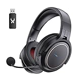 NUBWO Wireless Gaming Headset for PS4 PS5 PC, Wireless Headset with Microphone Noise-Cancelling Over Ear Headphones,3D Surround Sound for Computer Laptop