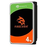 Seagate FireCuda HDD de 4 TB, Disco Duro Interno - 3,5 pulgadas, CRM, SATA a 6 GB/s, 7200 rpm, 256 MB de caché, 300 TB, 3 años Rescue Services (ST4000DX005)