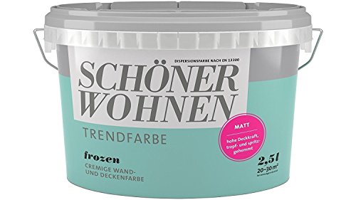 Trendfarbe Türkis -  "Frozen" von Schöner Wohnen (2,5 l)