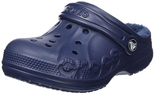 Crocs Unisex Kinder Baya Lined Clog K, Navy, 3 UK Child