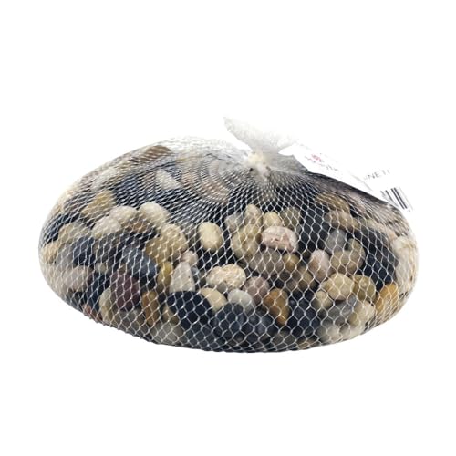 Rayher 8808104 Fluss-Kiesel, mittelbraun, Beutel 1 kg,...