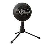 Logitech for Creators Blue Snowball iCE USB Mic for Recording, Streaming, Podcasting, Gaming on PC and Mac, Condenser Microphone with Cardioid Capsule, Adjustable Desktop Stand, Plug 'n Play - Black